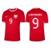 Cheap Poland Robert Lewandowski #9 Away Football Shirt World Cup 2022 Short Sleeve